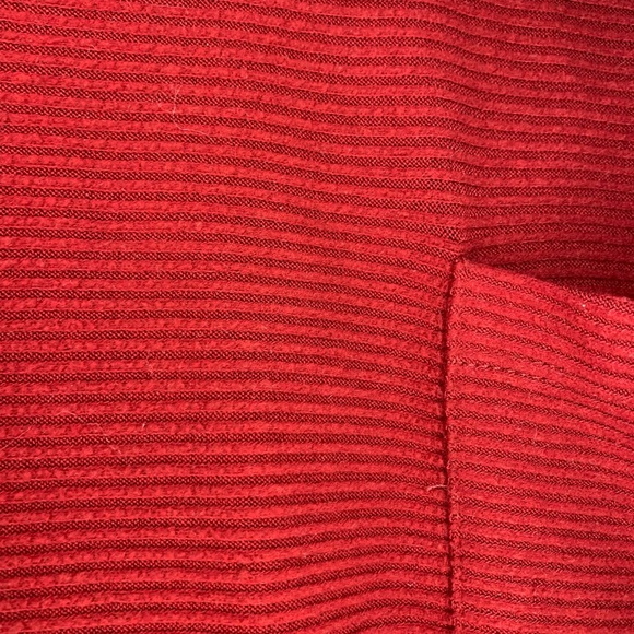 Red Waffle long sleeved shirt - Picture 2 of 2
